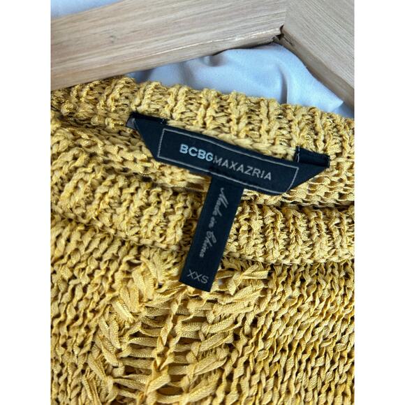BCBG MaxAzria Mixed Stitch Pullover Crop Sweater | Size XXS - Picture 5 of 6